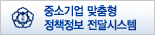  중소기업 맞춤형 정책정보 전달시스템 사이트홈으로
